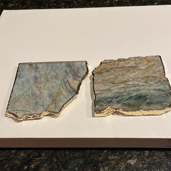 Anthropologie agate coasters